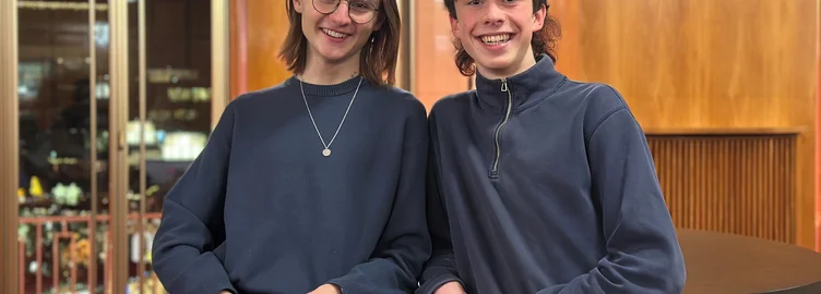 Die Jungen Reporter der Oper Leipzig: Benno Benesch und Gustav Louis